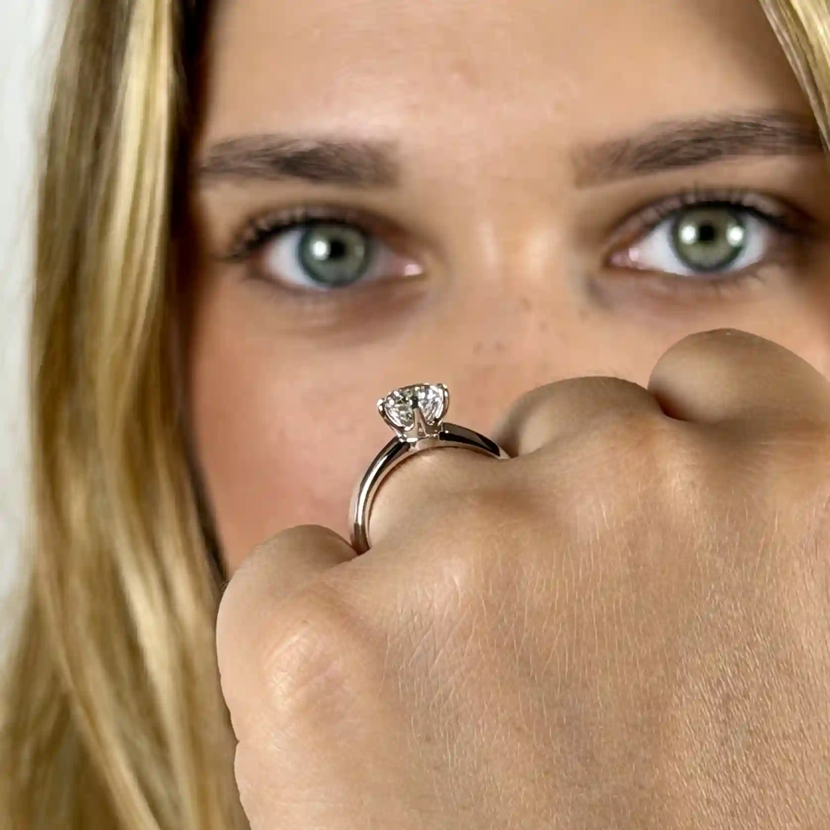 Taygeta Six-Prong Solitaire Engagement Ring 4