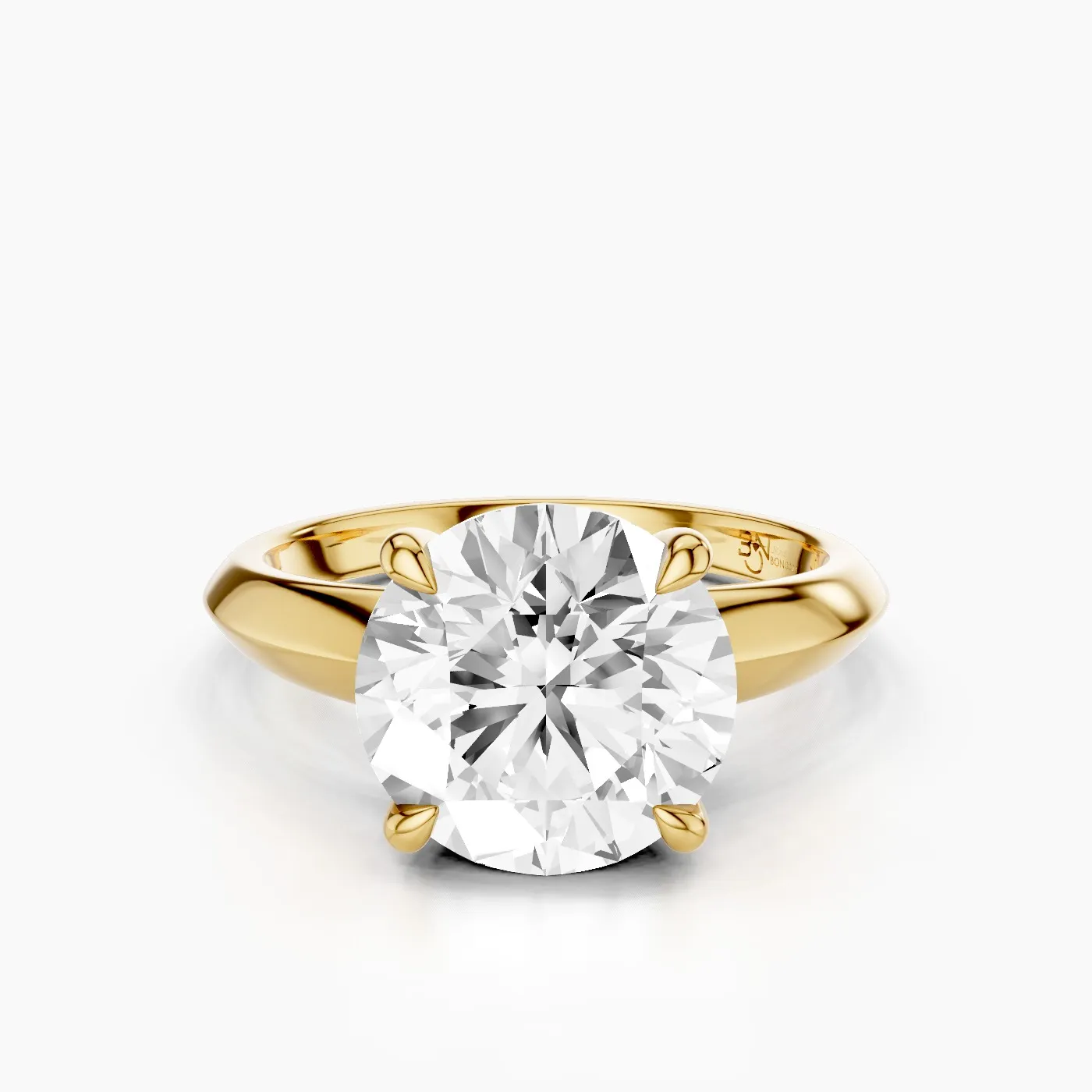 Naos Hidden Halo Engagement Ring with a 3.02 ct Round Lab Grown Diamond 1