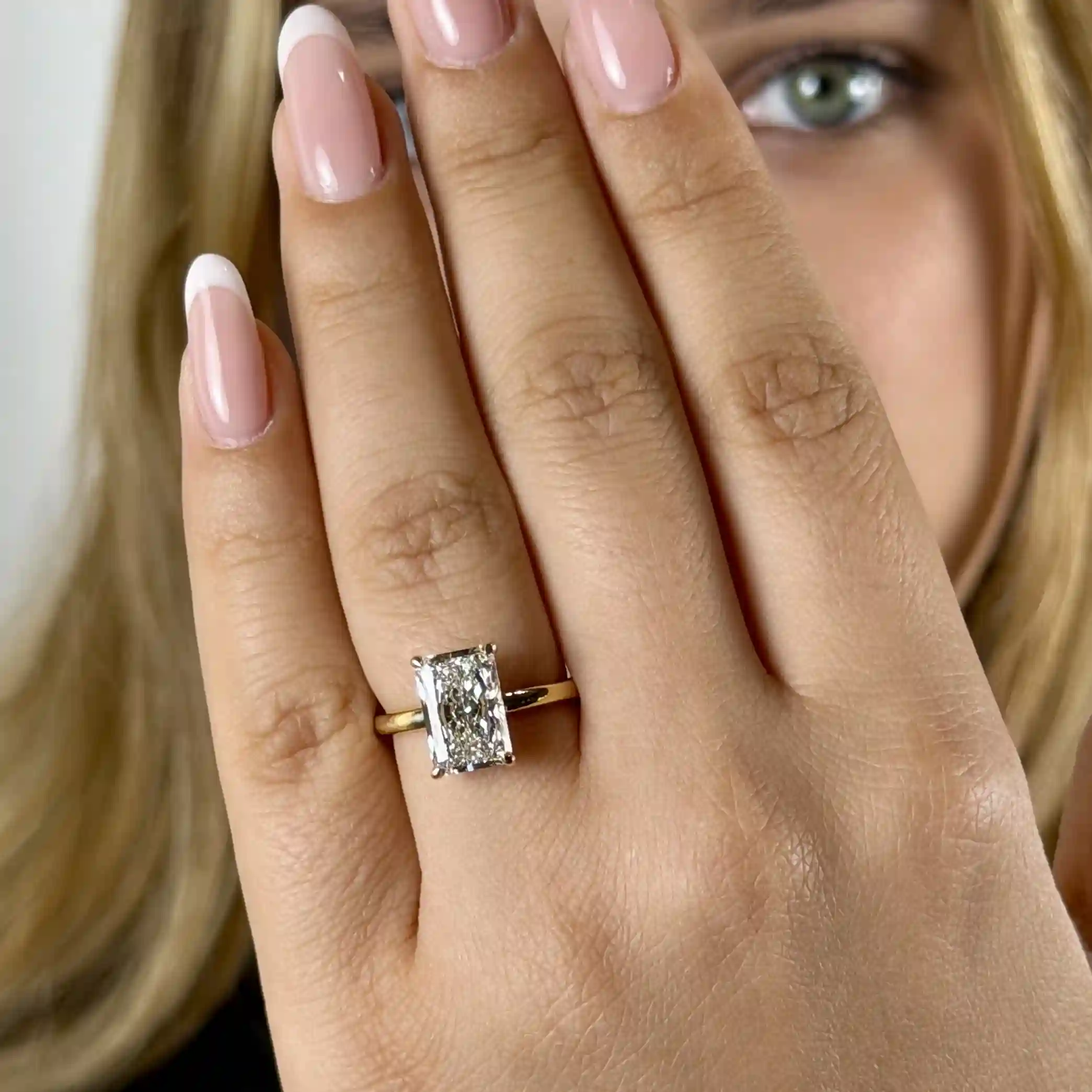 Calypso Hidden Halo Engagement Ring with a 3.05 ct Round Lab Grown Diamond 3