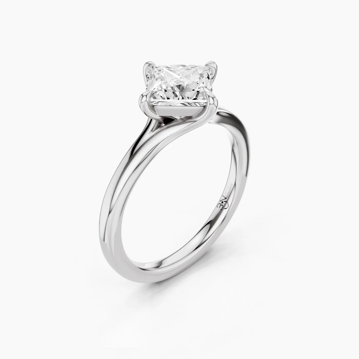 Adhara Solitaire with 1.03 ct Princess Lab Grown Diamond 2