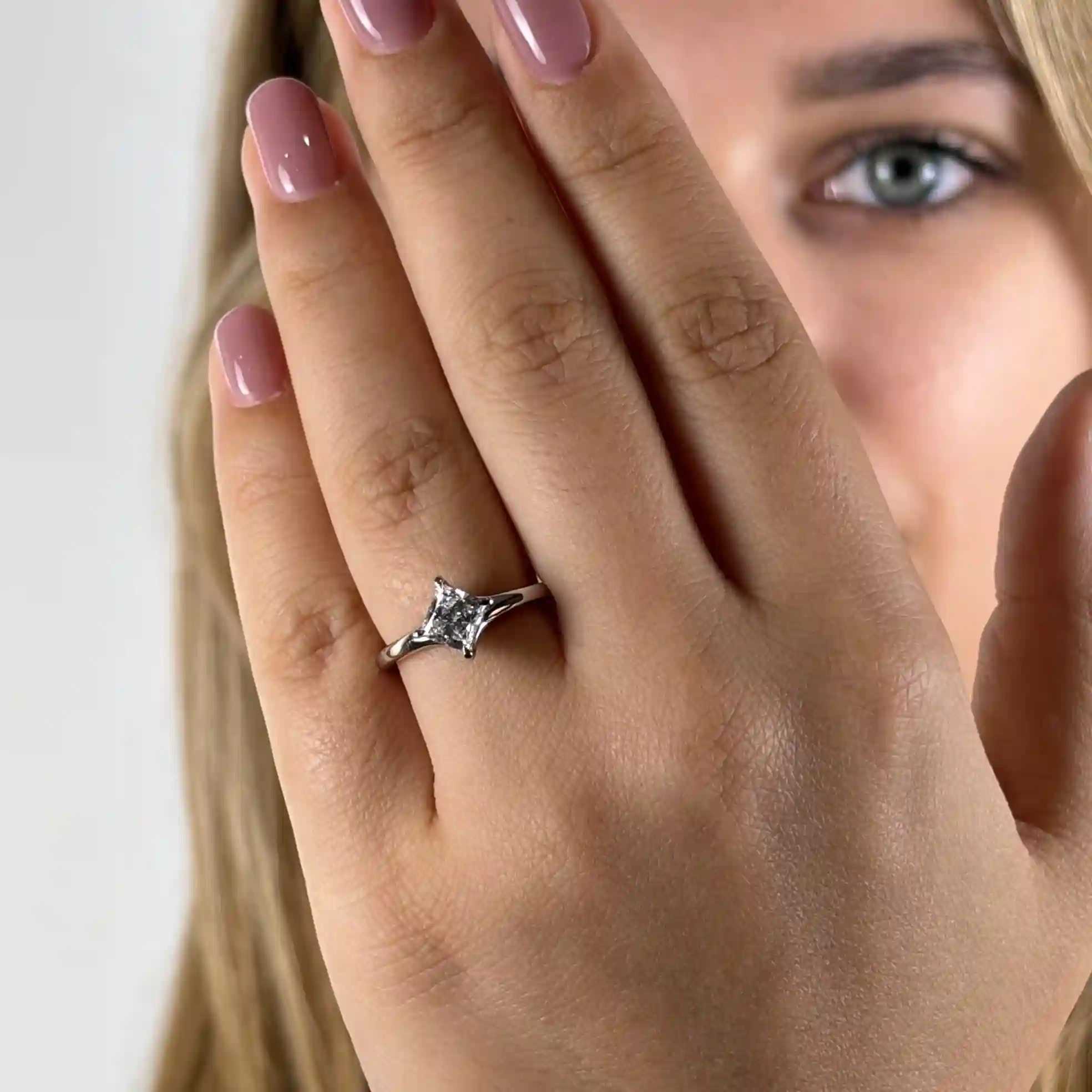 Adhara Solitaire with 1.03 ct Princess Lab Grown Diamond 3