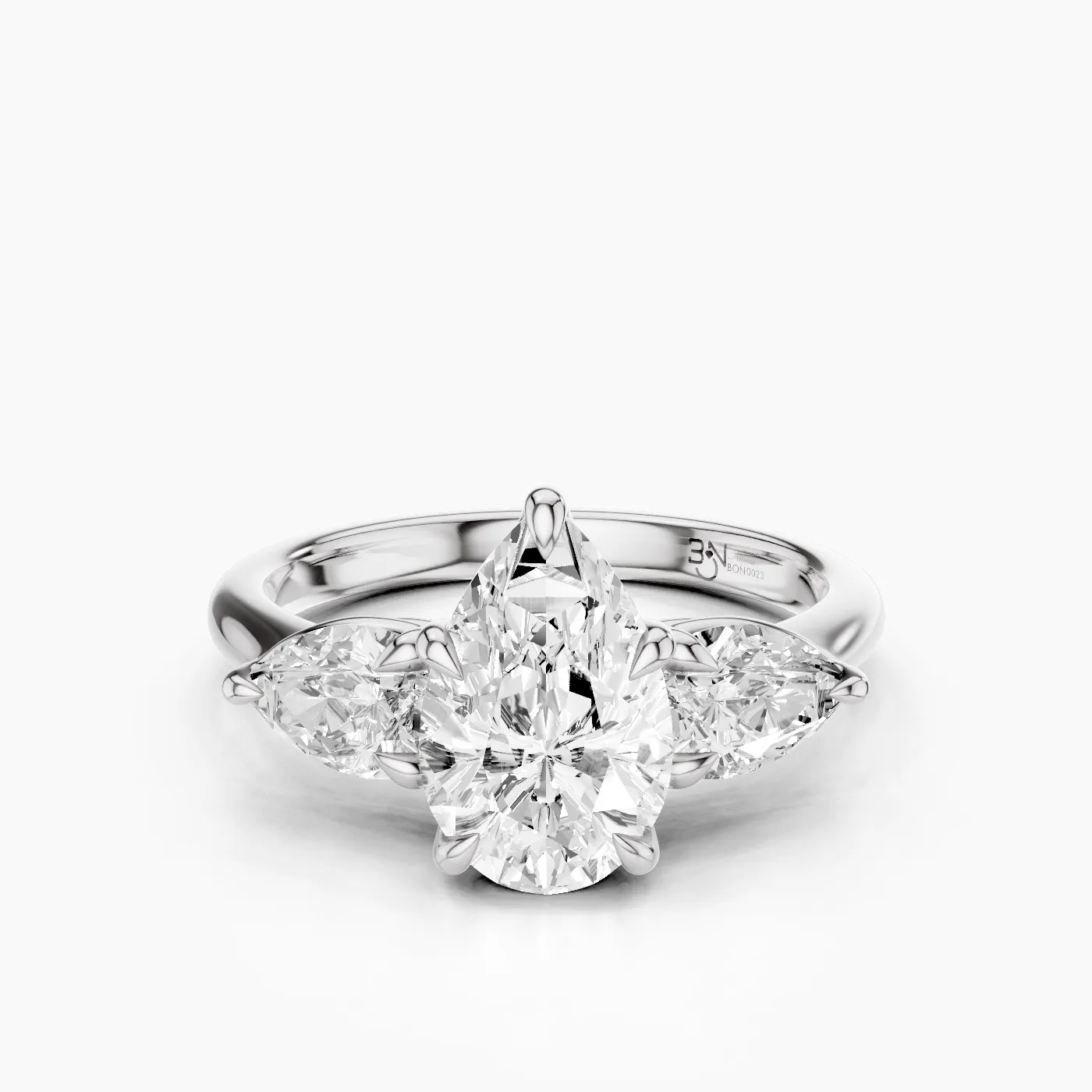 Alcyone Anello di fidanzamento Trilogy con diamanti lab grown da 1.37ct 1