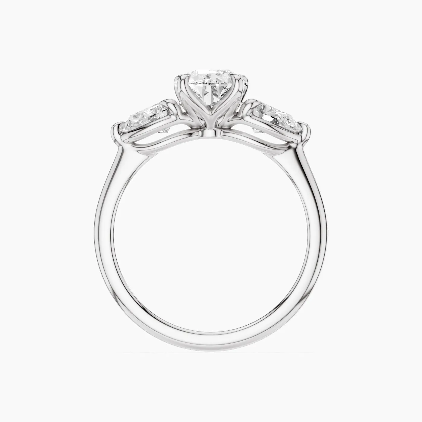 Alcyone Anello di fidanzamento Trilogy con diamanti lab grown da 1.37ct 5