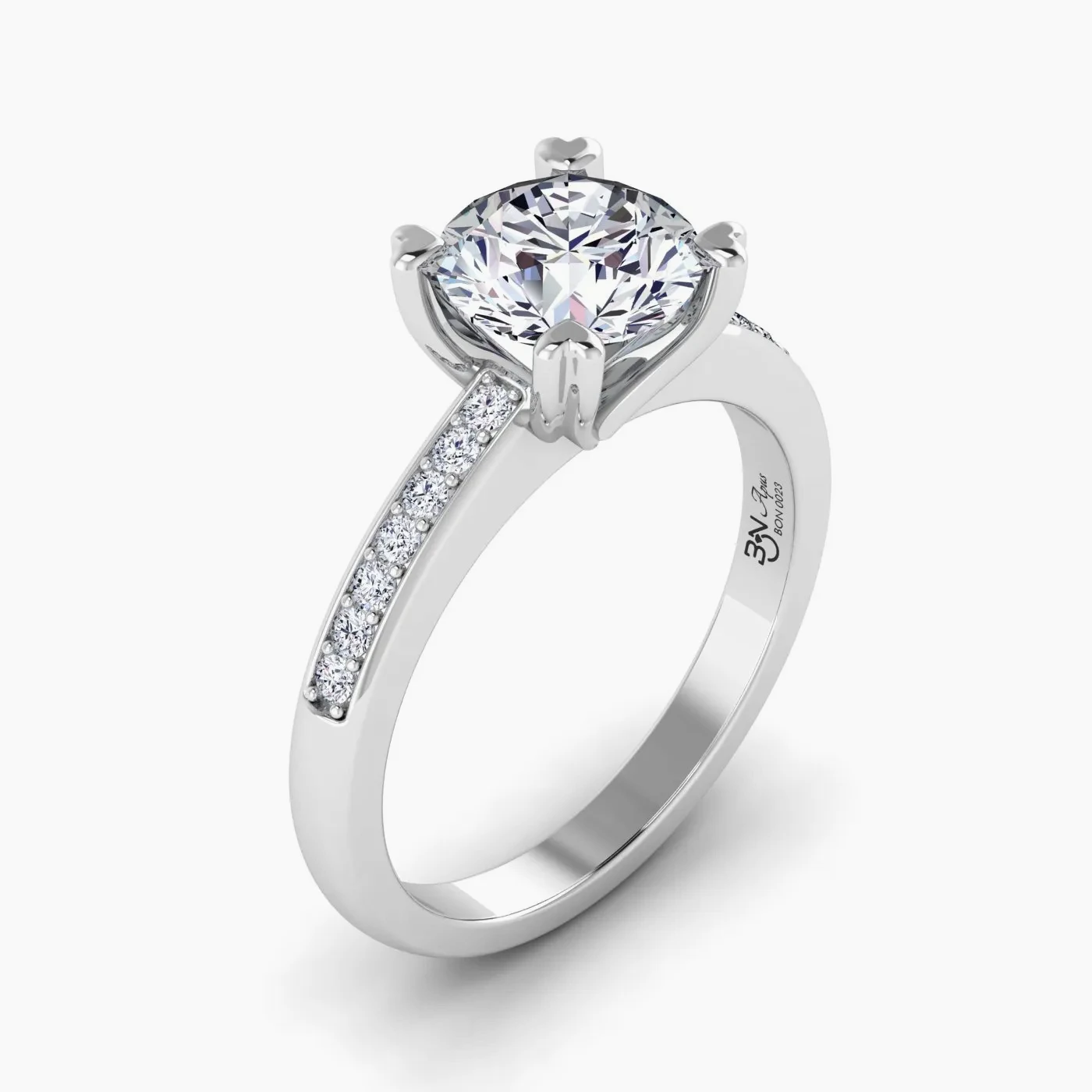 Apus Anello di Fidanzamento Pavé Emozione con Diamanti Lab Grown 3
