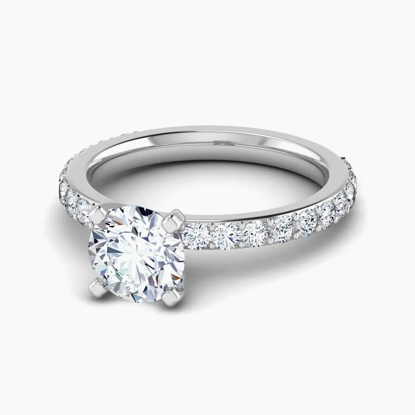 Lyra Anello di Fidanzamento Pavé Scintillante con Diamanti Lab Grown 2