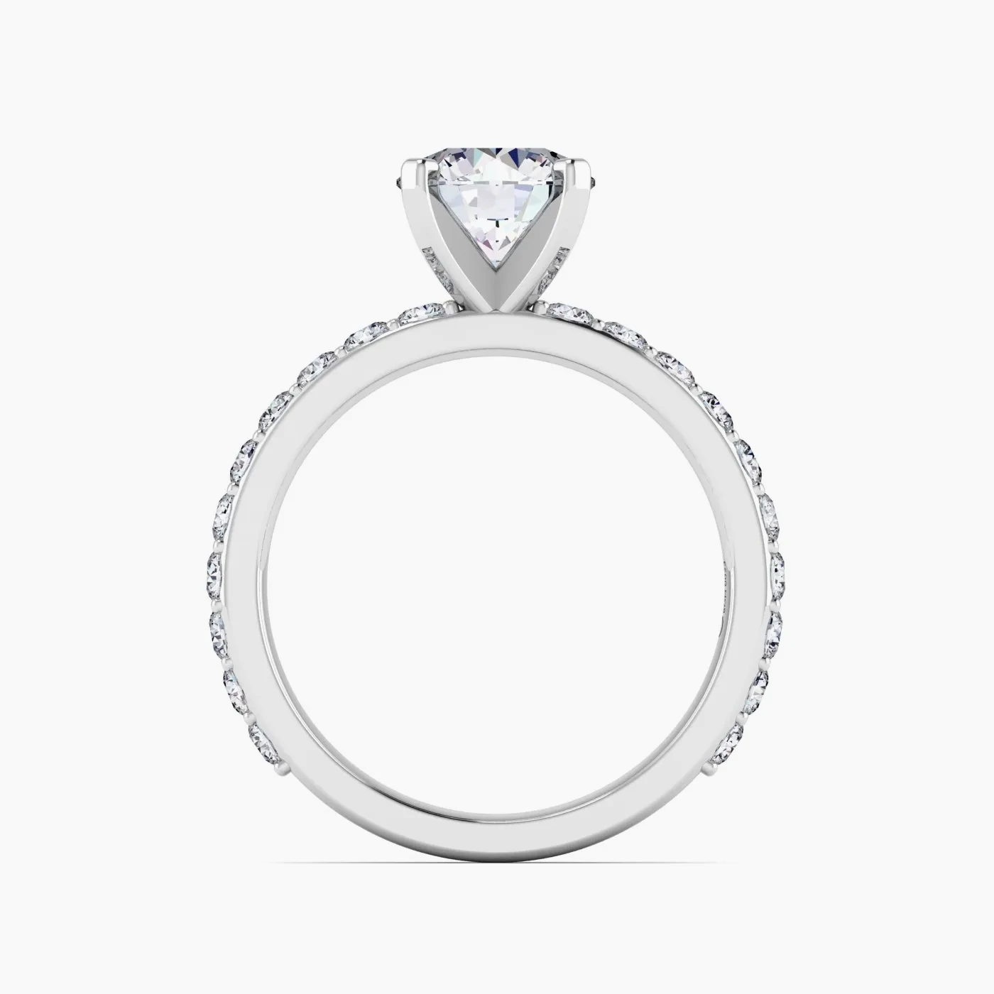 Lyra Anello di Fidanzamento Pavé Scintillante con Diamanti Lab Grown 6