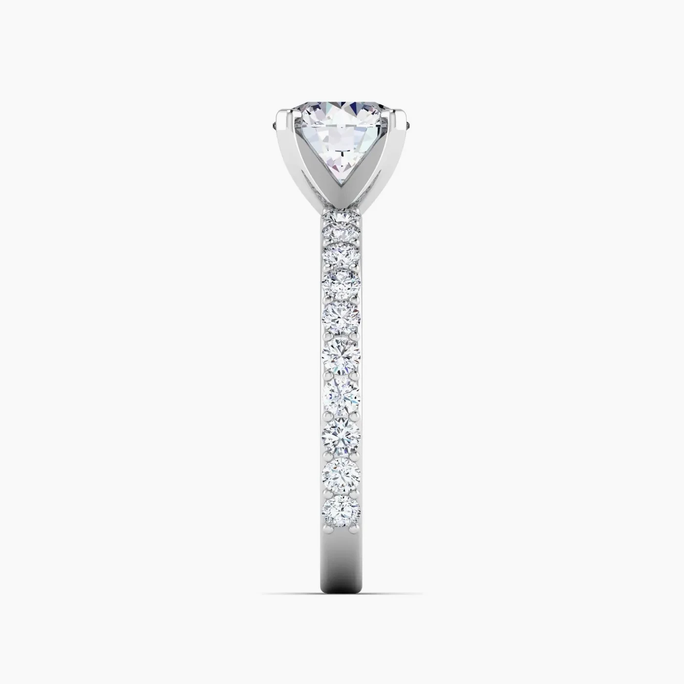 Lyra Anello di Fidanzamento Pavé Scintillante con Diamanti Lab Grown 7