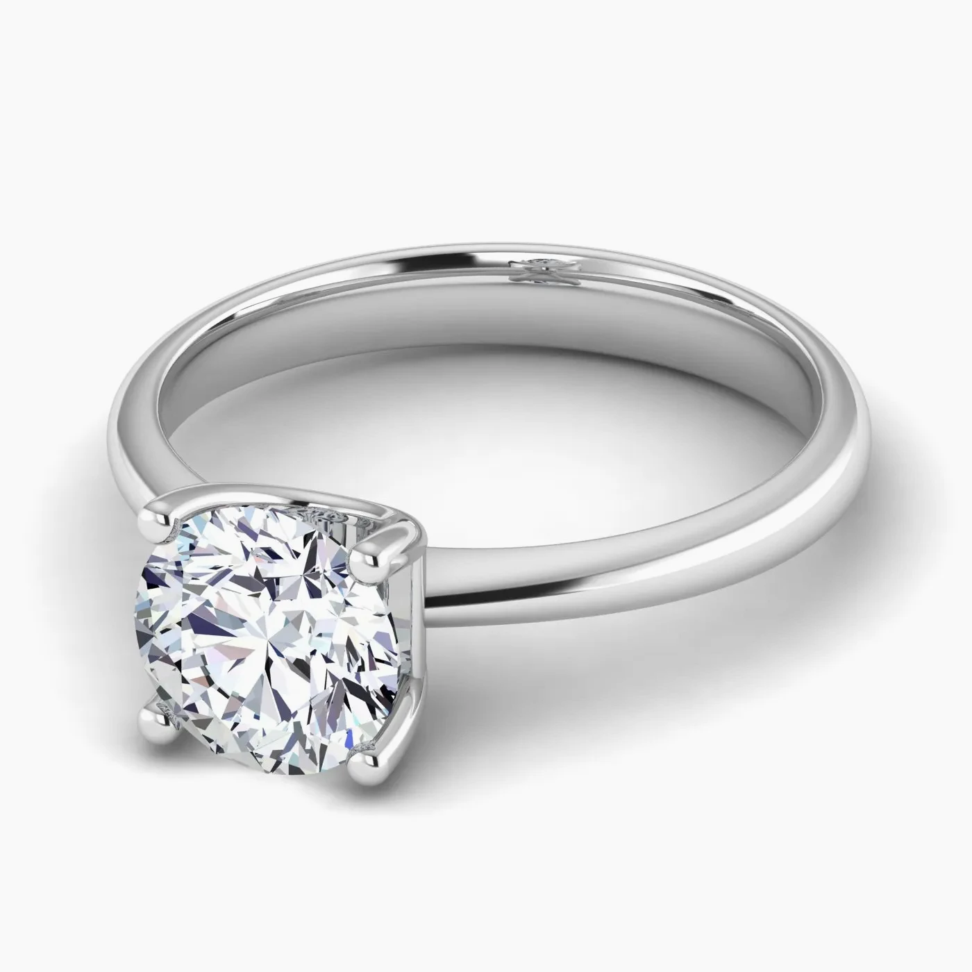 Nemesis Iconic U Solitaire Diamond Engagement Ring 2