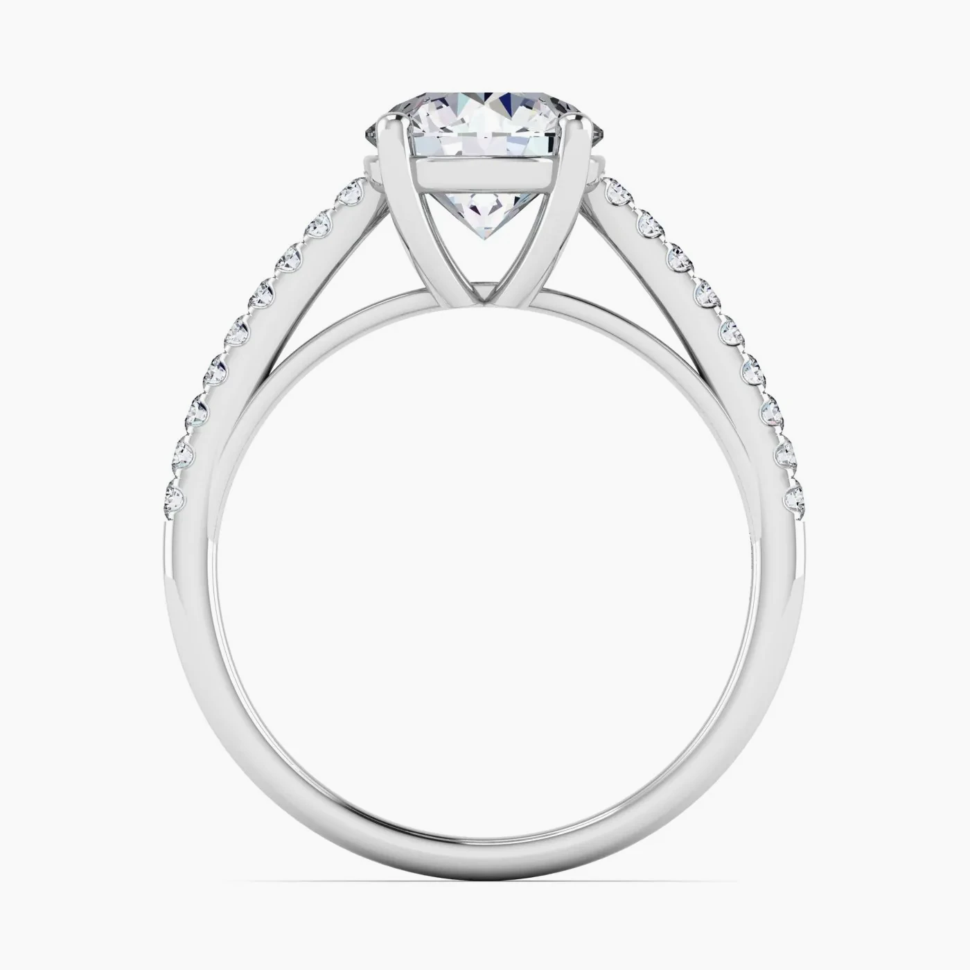 Pegasus Glamour Lab Grown Diamond Pavé Engagement Ring 6