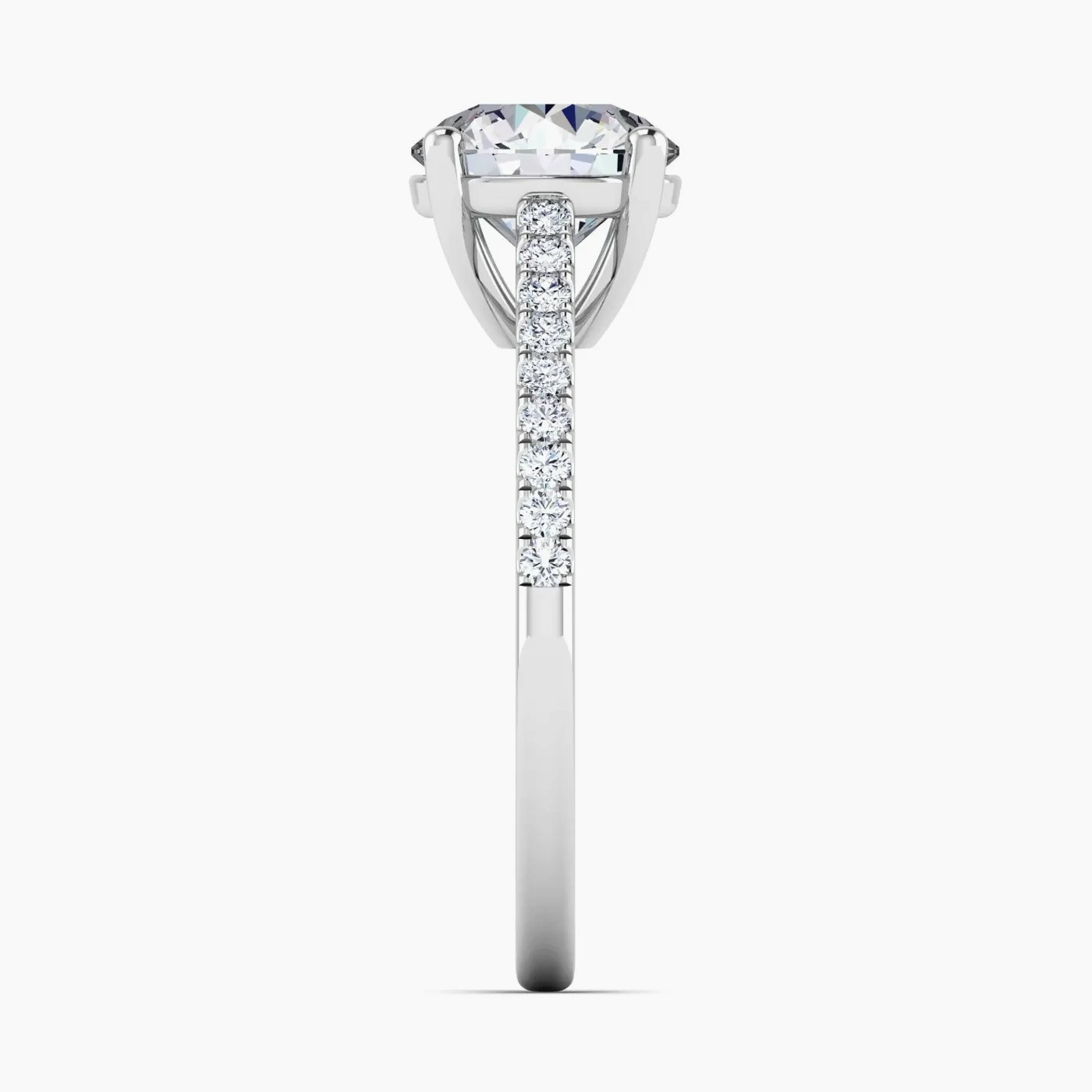 Pegasus Glamour Lab Grown Diamond Pavé Engagement Ring 7