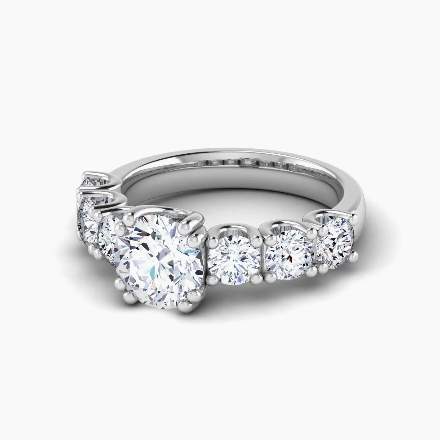 Diana Luxury Pavé Riviera Lab Grown Diamond Engagement Ring  2