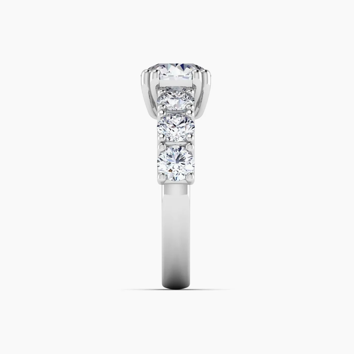 Diana Luxury Pavé Riviera Lab Grown Diamond Engagement Ring  6
