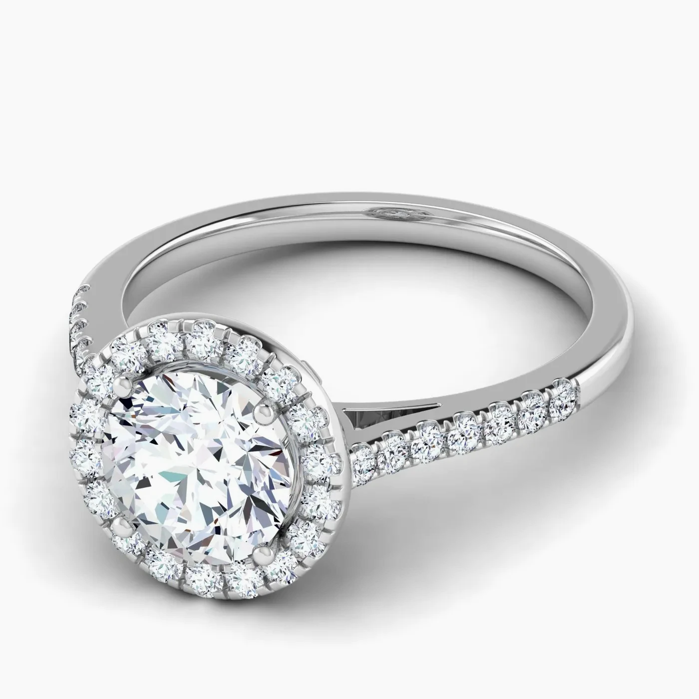 Hoag's Anello di Fidanzamento Halo Scintillante con Diamanti Lab Grown 2