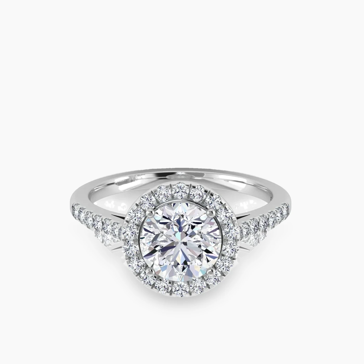 Hoag's Anello di Fidanzamento Halo Scintillante con Diamanti Lab Grown 4